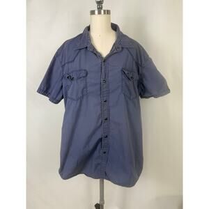 Vintage Converse Onestar Skater Snap Button Up Shirt 90's Y2K Layer Casual